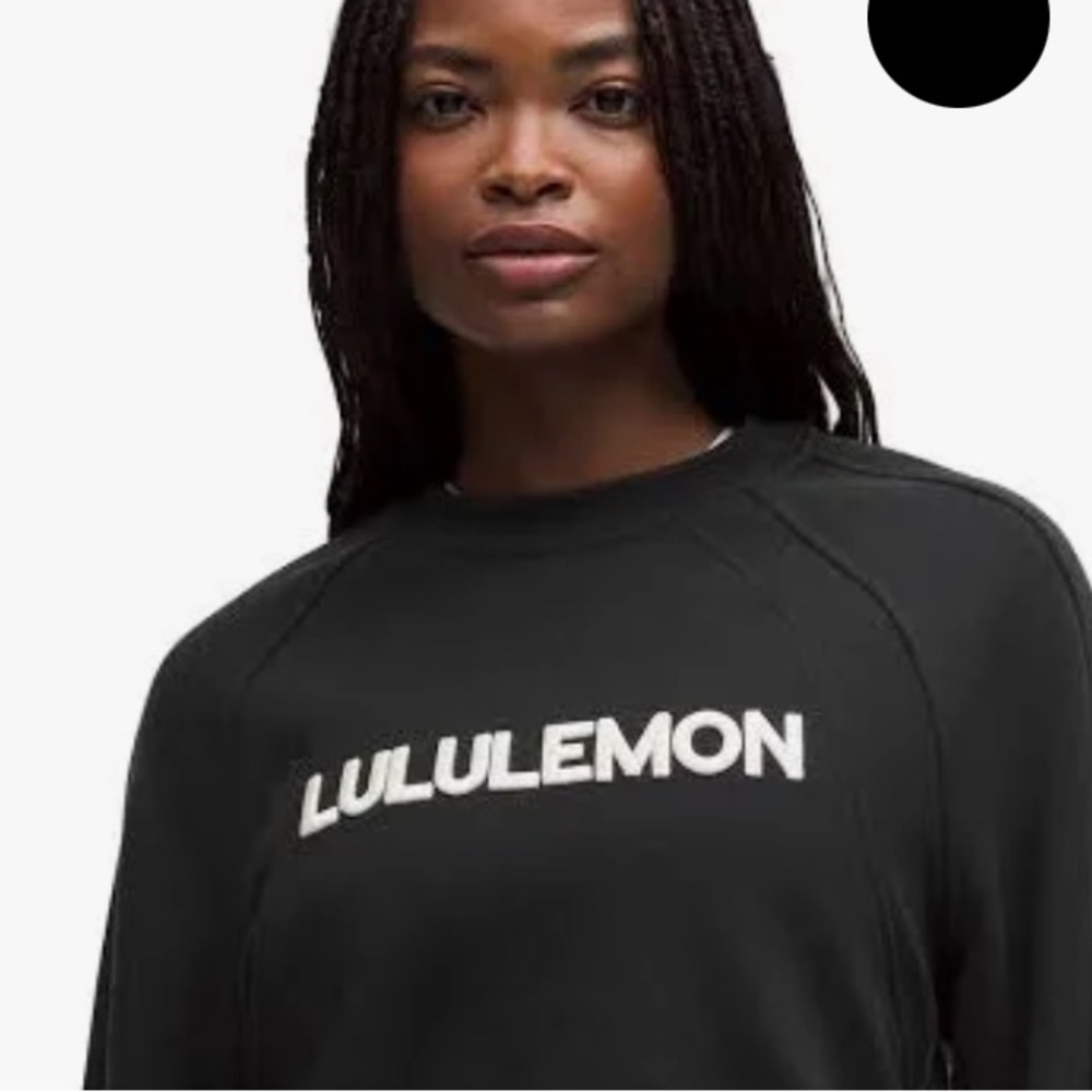 lululemon athletica Women’s SCUBA Oversized Pullover with WHITE GRAPHIC
